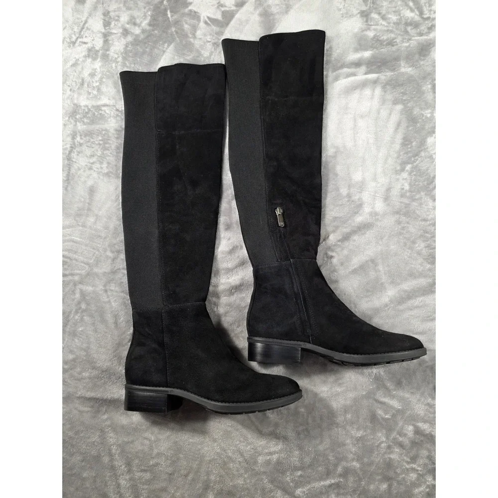 Sam Edelman Pam Black Suede Stretch Over-The-Knee Boots‎ US 5M NWOB